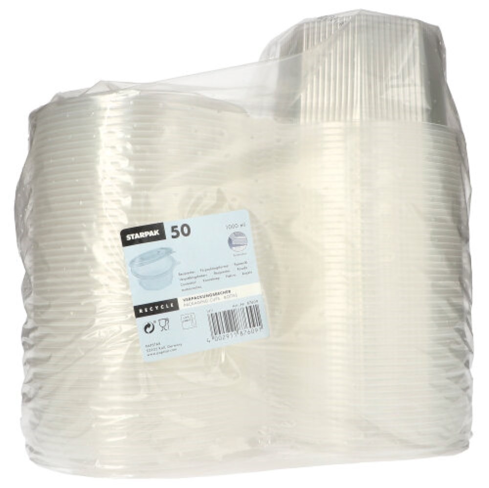 50 Verpackungsbecher mit Klappdeckeln, PP 8-eckig 1 l 8,3 cm x 13 cm x 13 cm transparent 50 Verpackungsbecher mit Klappdeckeln, PP 8-eckig 1 l 8,3 cm x 13 cm x 13 cm transparent