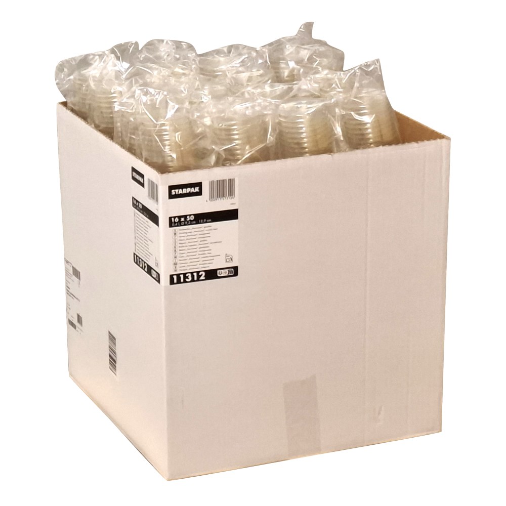 50 Trinkbecher "Hurricane", PET 0,4 l Ø 9,5 cm · 12,9 cm glasklar