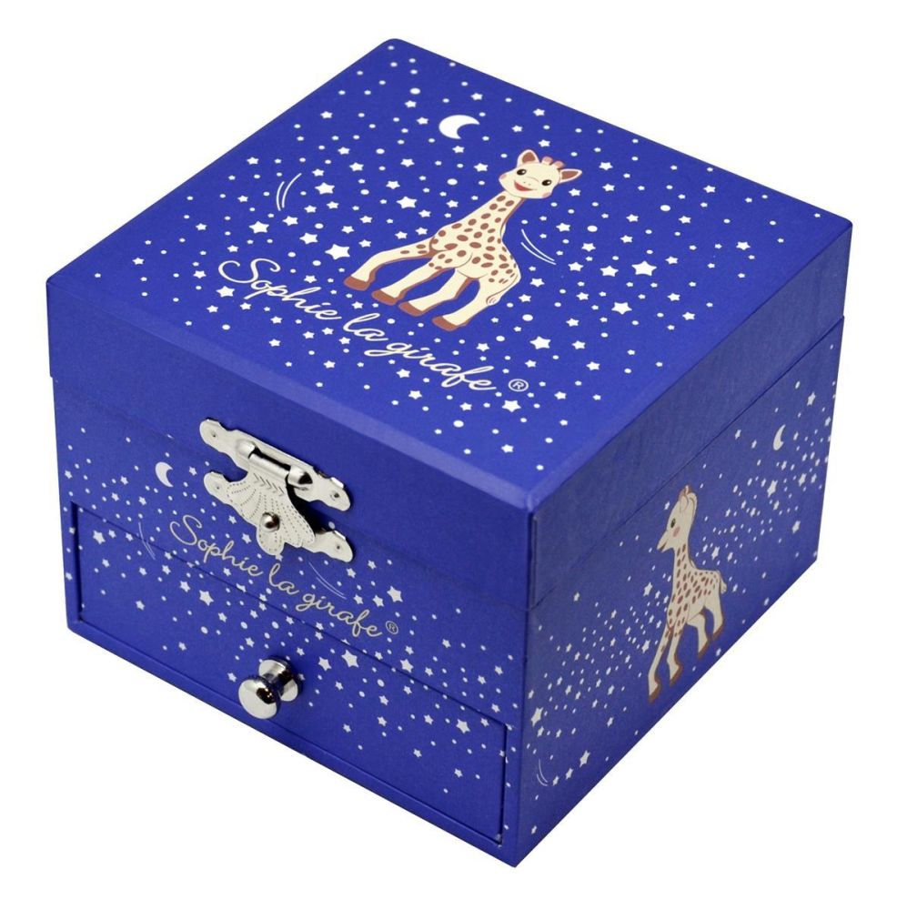 Phosphoreszierende Spieldose Sophie the Giraffe© Milky Way - Leuchtet in der Nacht