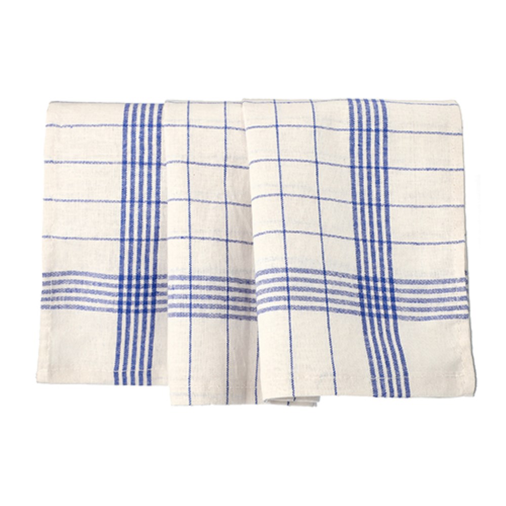 10 Geschirrtücher 70 cm x 50 cm weiss/blau "Halbleinen" 10 Geschirrtücher 70 cm x 50 cm weiss/blau "Halbleinen"