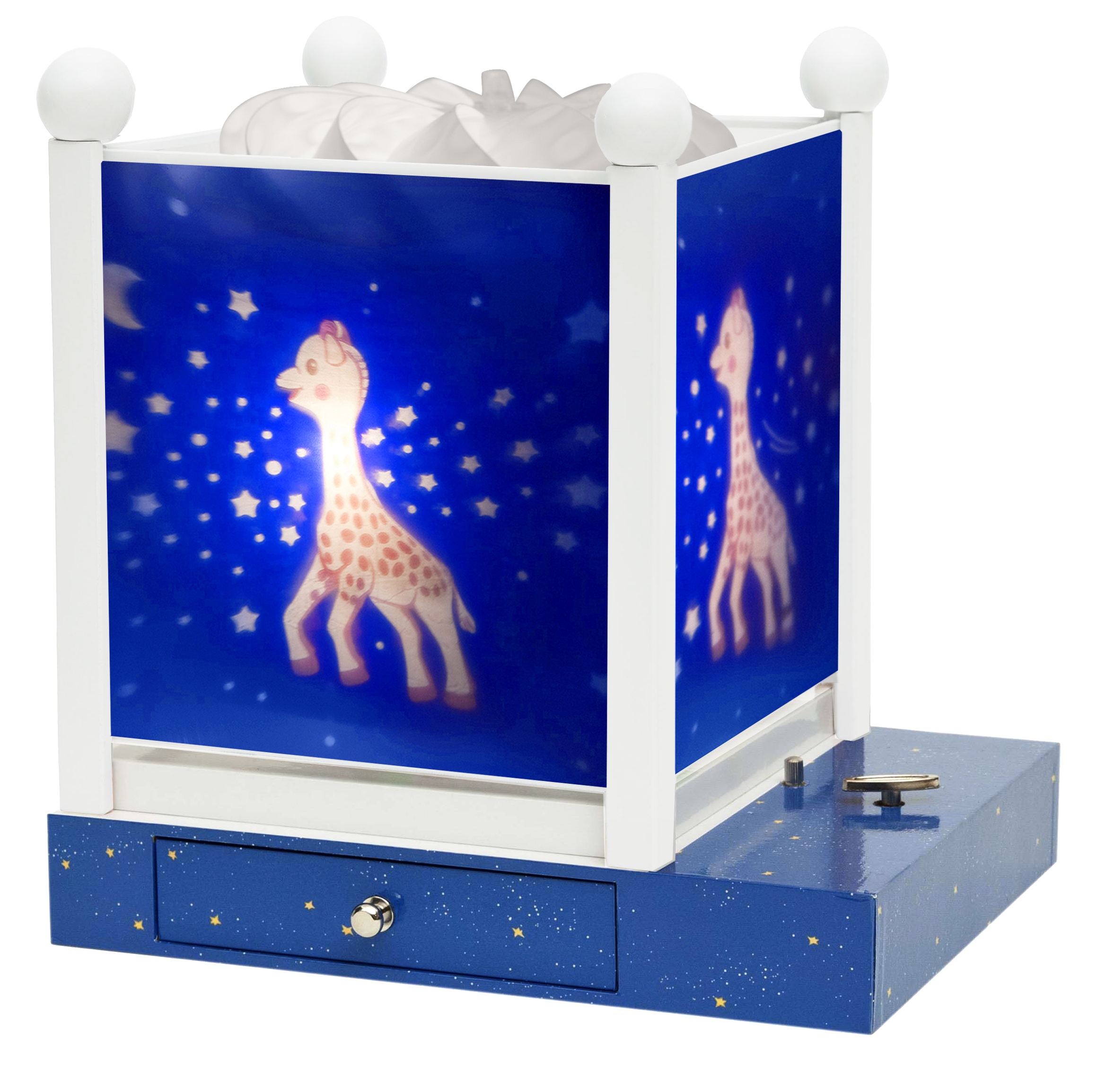 Nacht Licht - Magische Laterne Sophie the giraffe© Milchstraße - Weiss 12V