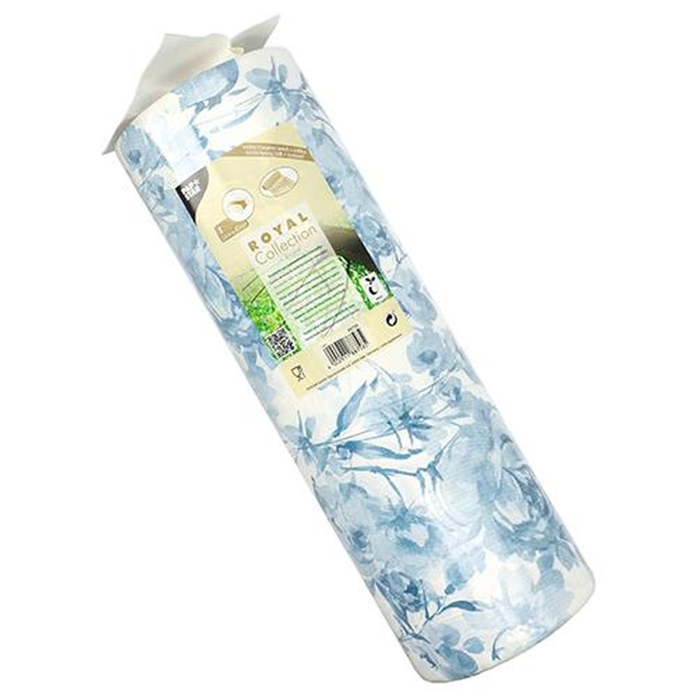 Tischläufer, stoffähnlich, PV-Tissue Mix "ROYAL Collection" 24 m x 40 cm blau "Rose"