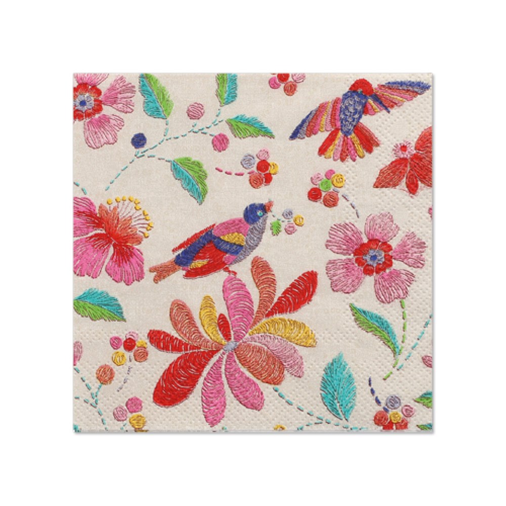 20 Servietten, 3-lagig 1/4-Falz 25 cm x 25 cm "Brasil"