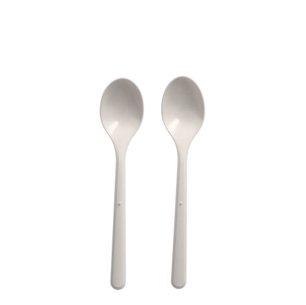 50 "Circulware" Mehrweg-Kaffeelöffel PP-MF 13 cm weiss extra stabil
