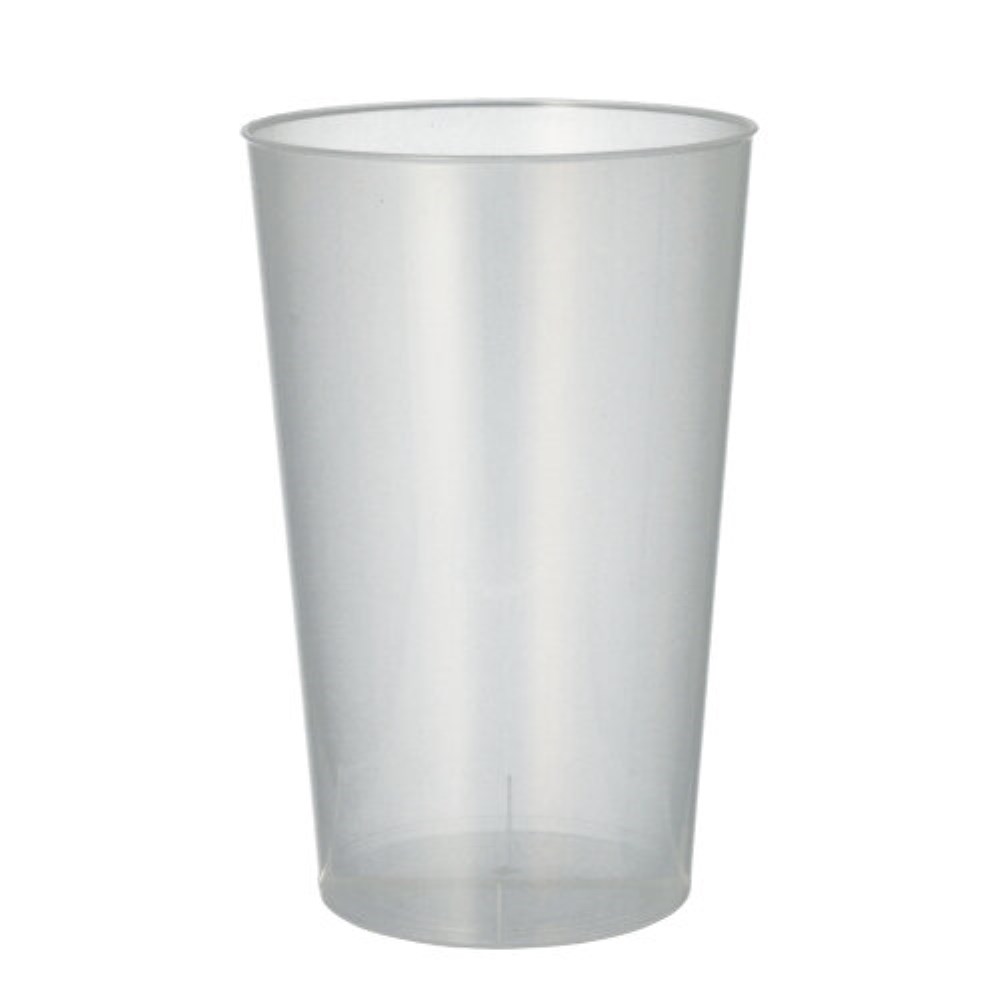 30 Mehrweg-Trinkbecher PP 0,5 l Ø 9,1 cm · 14 cm transluzent