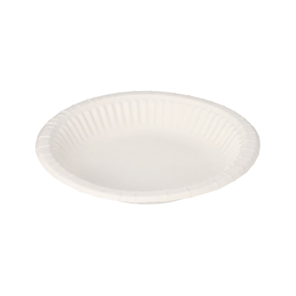 30 Schalen, Pappe "pure" rund Ø 19 cm · 3 cm weiss