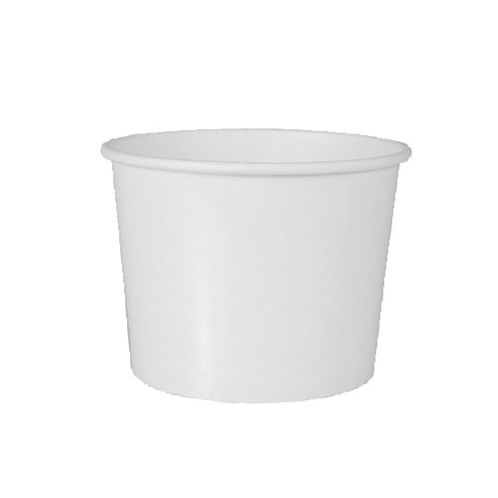 50 Suppenbecher, Pappe "To Go" 350 ml Ø 9,9 cm · 7 cm weiss