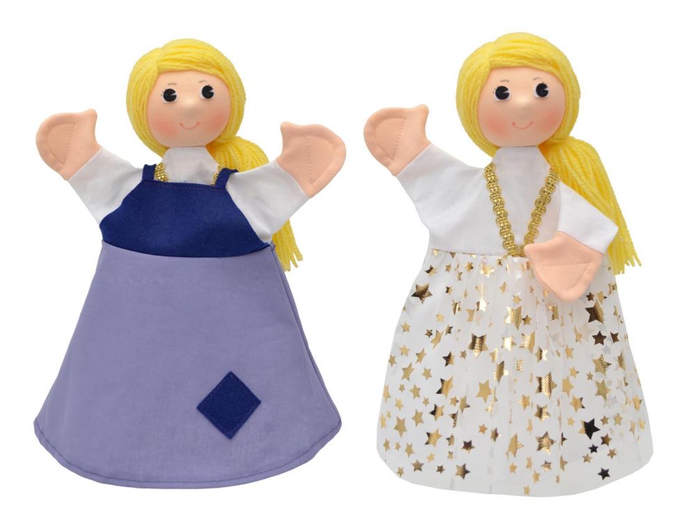 Handpuppe Prinzessin 30 cm - Made in Europe - Winterspielzeug Handpuppe Prinzessin 30 cm - Made in Europe - Winterspielzeug