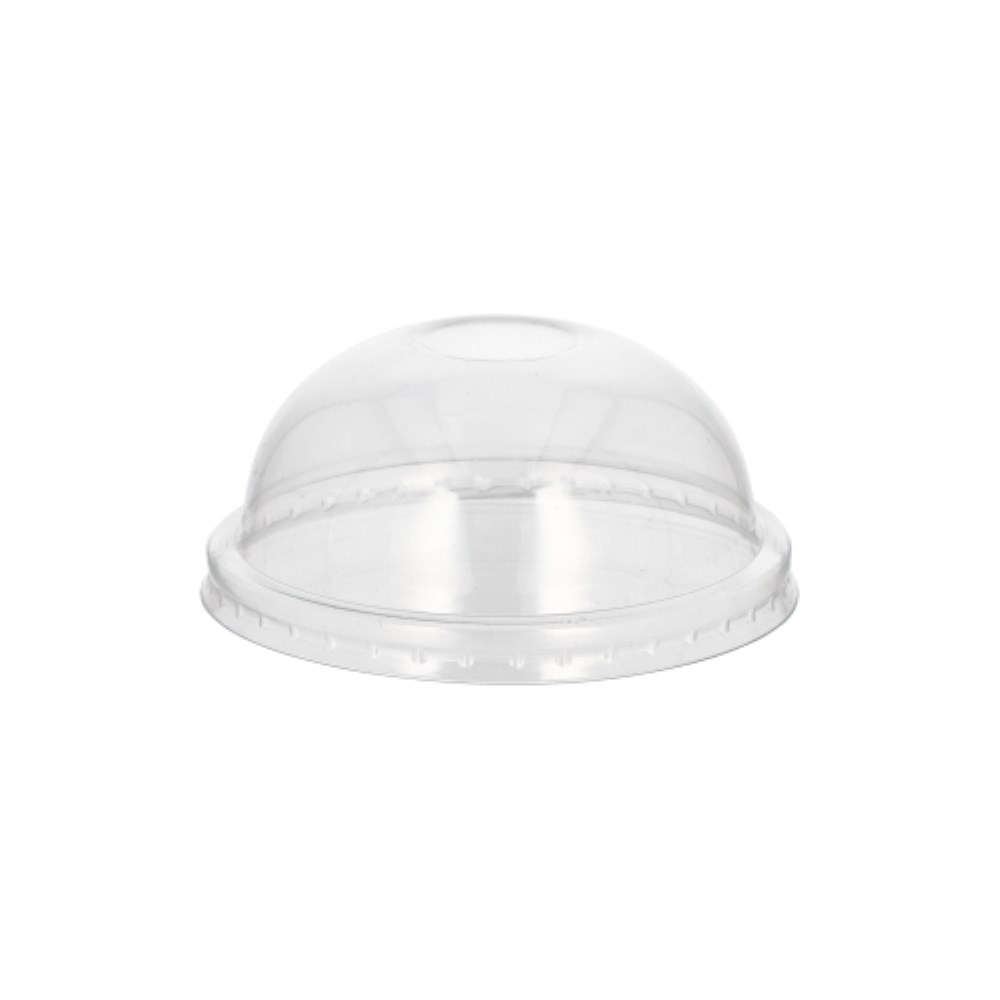 25 Dom-Deckel für Suppenbecher PET rund Ø 9,8 cm · 4 cm transparent 25 Dom-Deckel für Suppenbecher PET rund Ø 9,8 cm · 4 cm transparent