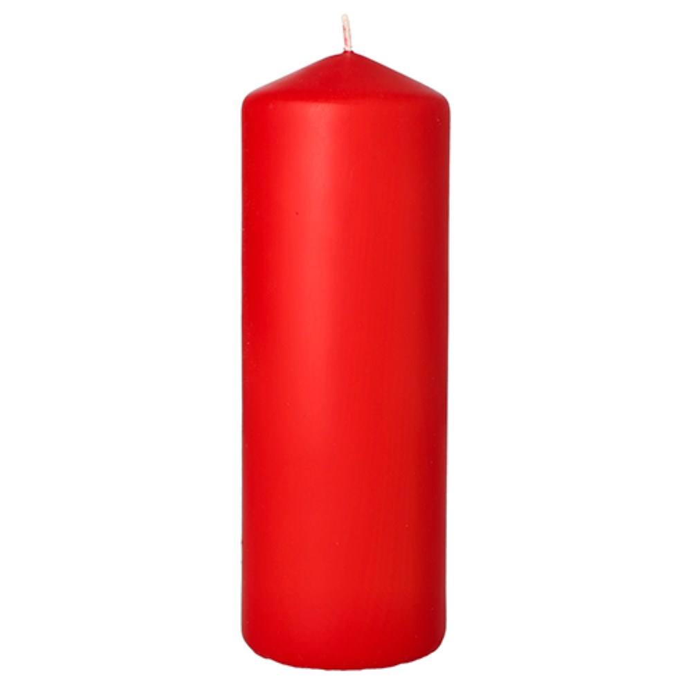 Stumpenkerze Ø 70 mm · 200 mm rot