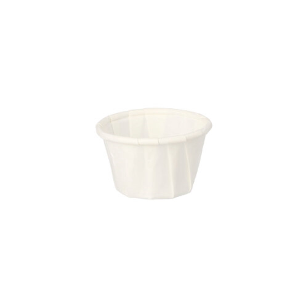 250 Dressingbecher, Papier "pure" 10 ml Ø 3,5 cm · 2,2 cm weiss