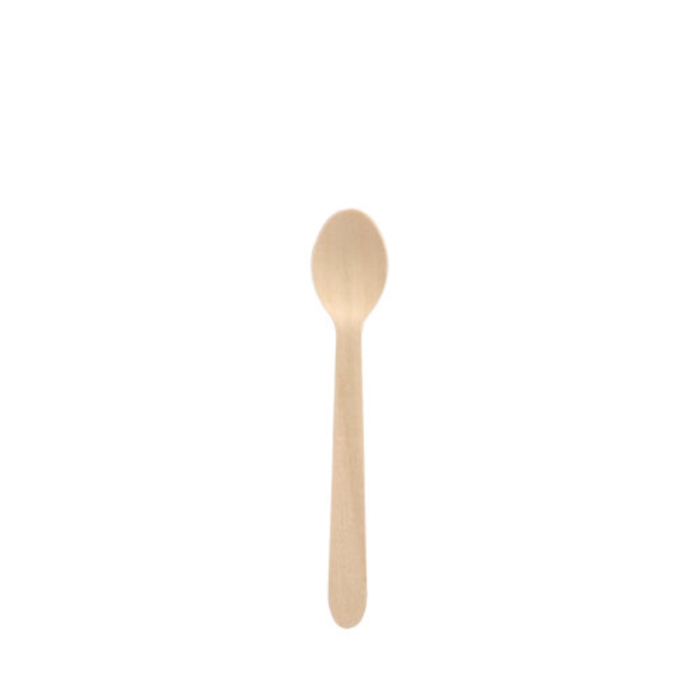 100 Kaffeelöffel, Holz "pure" 11 cm