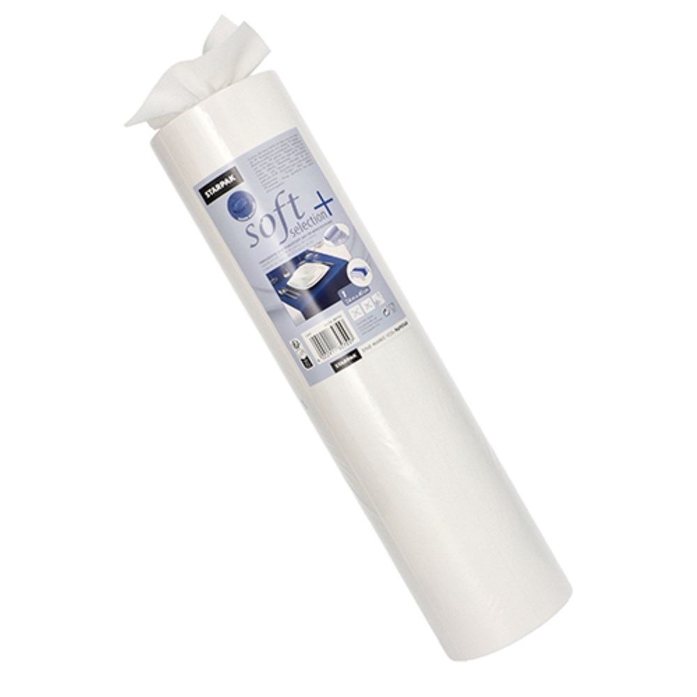 Tischläufer, stoffähnlich, Vlies "soft selection plus" 24 m x 40 cm weiss