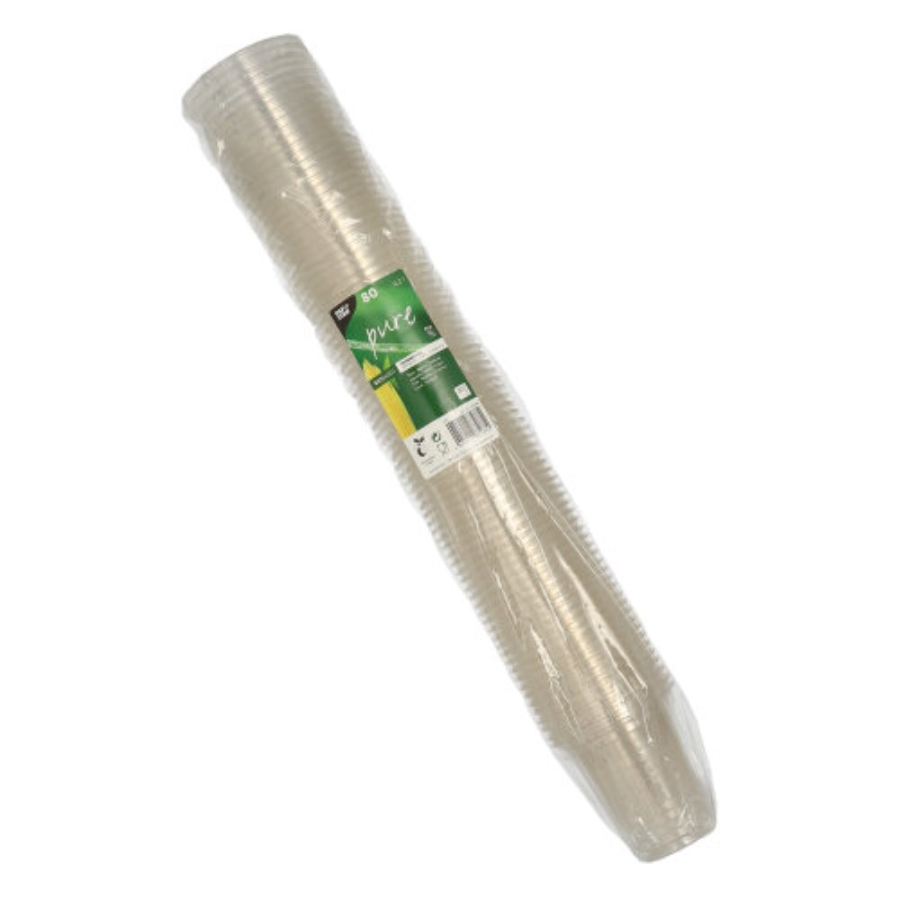 80 Kaltgetränkebecher, PLA "pure" 0,2 l Ø 9,5 cm · 9,59 cm glasklar