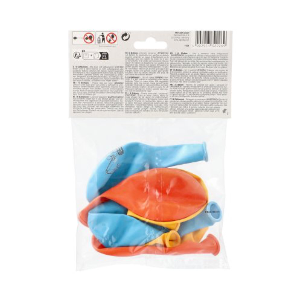 6 Luftballons Ø 29 cm farbig sortiert "Construction Vehicles"