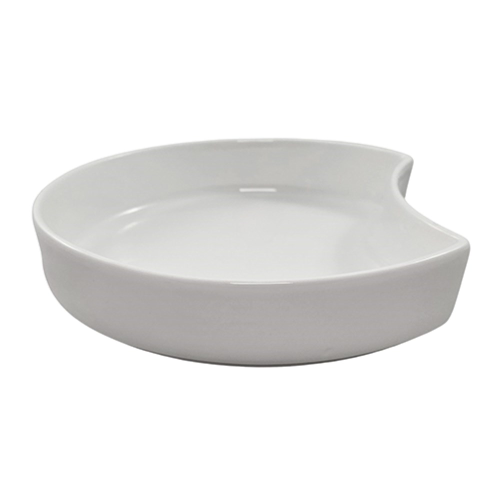 Schale Porzellan Halbmond 450 ml Ø 18 cm · 3,5 cm weiss "Ano"