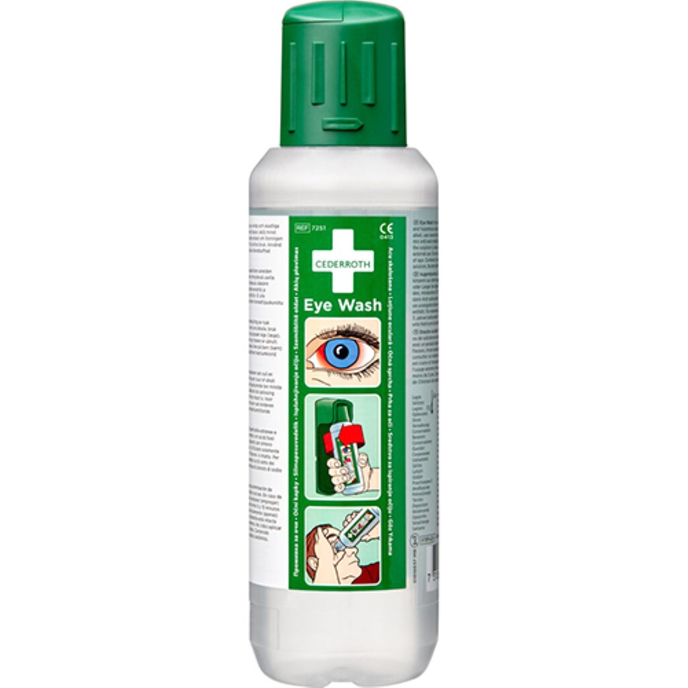 2 "Cederroth" Augendusche 500 ml Ø 6,5 cm · 23,5 cm "Eye Wash"