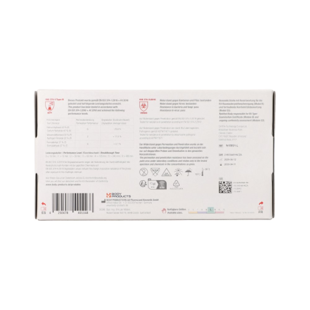 100 "WORK-INN/PS" Handschuhe Nitril puderfrei "White Soft" weiss Größe: L