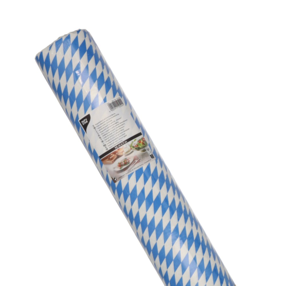 Papiertischtuch mit Damastprägung 50 m x 1 m "Bayrisch Blau"