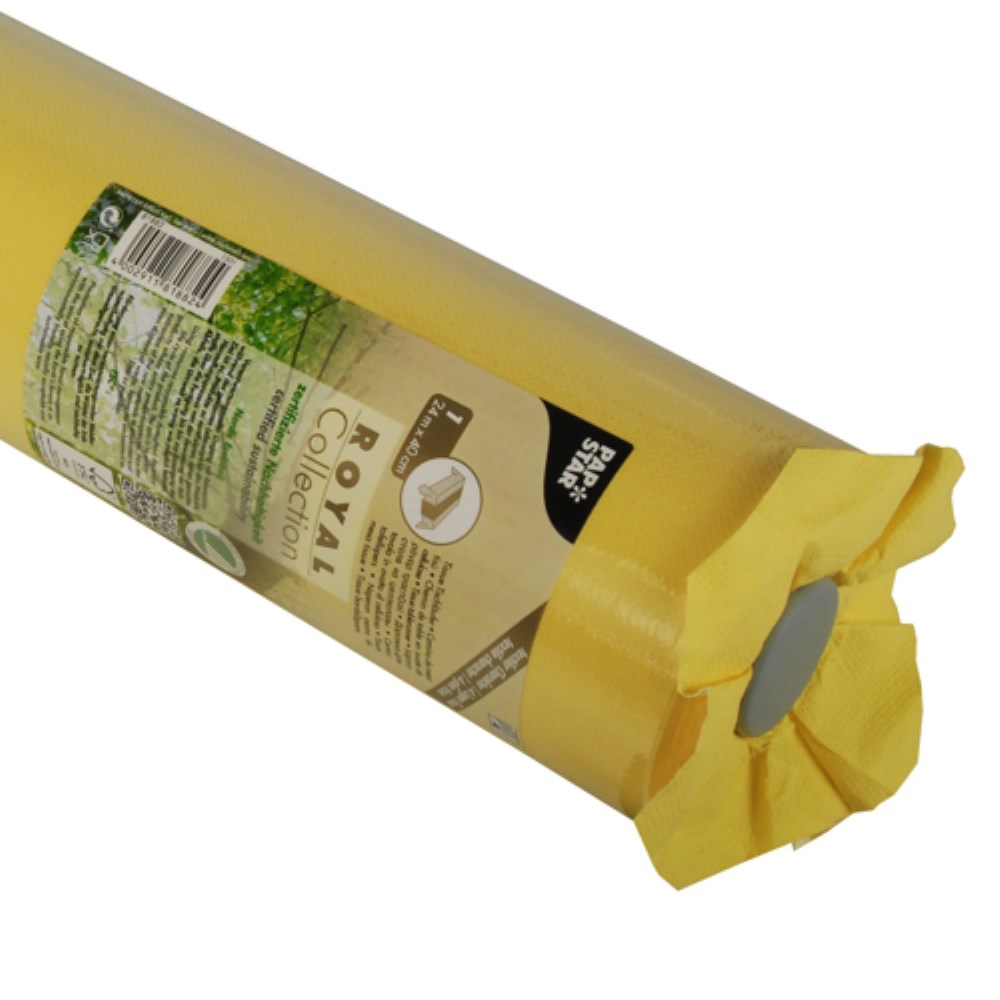 Tischläufer, Tissue "ROYAL Collection" 24 m x 40 cm gelb