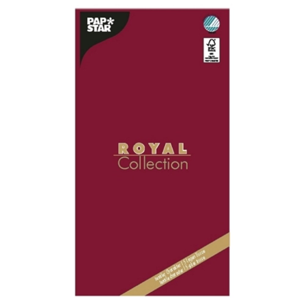 Tischdecke, Tissue "ROYAL Collection" 120 cm x 180 cm bordeaux