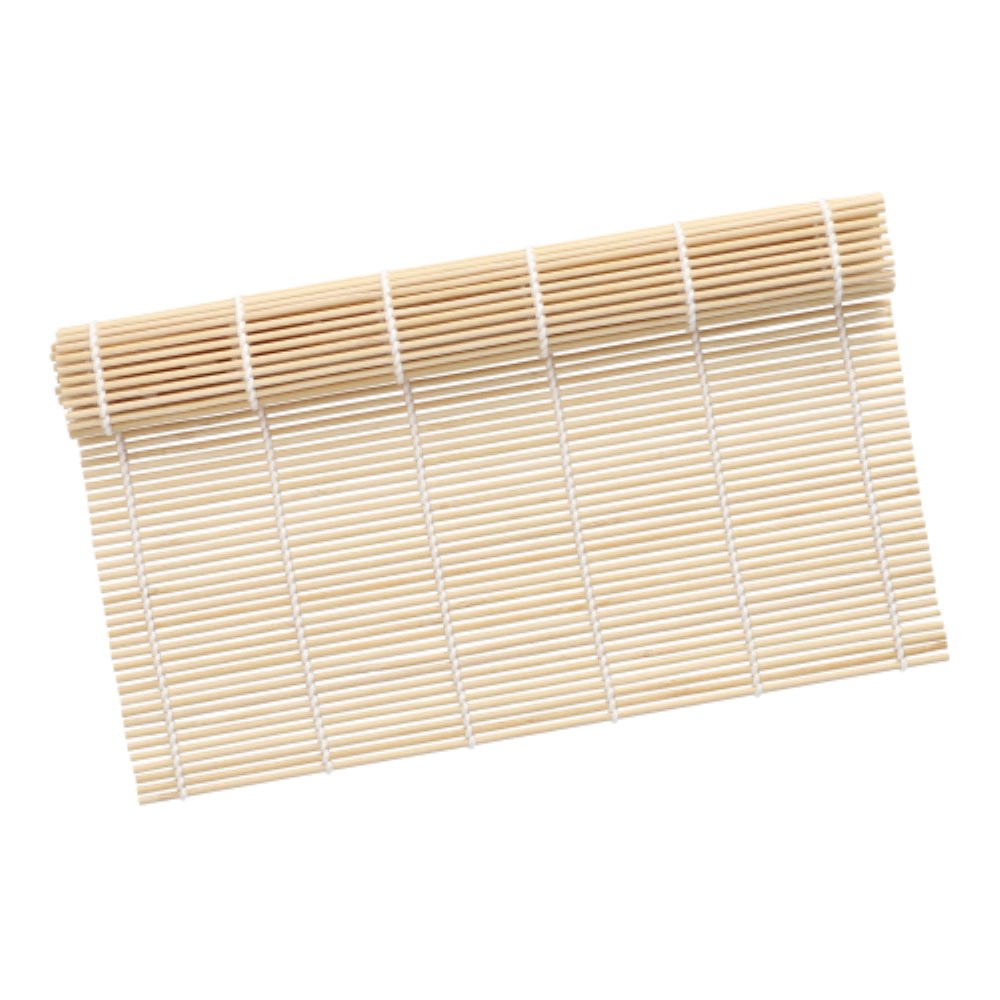 Sushi-Matte Bambus "ASIA" 27 cm x 27 cm natur
