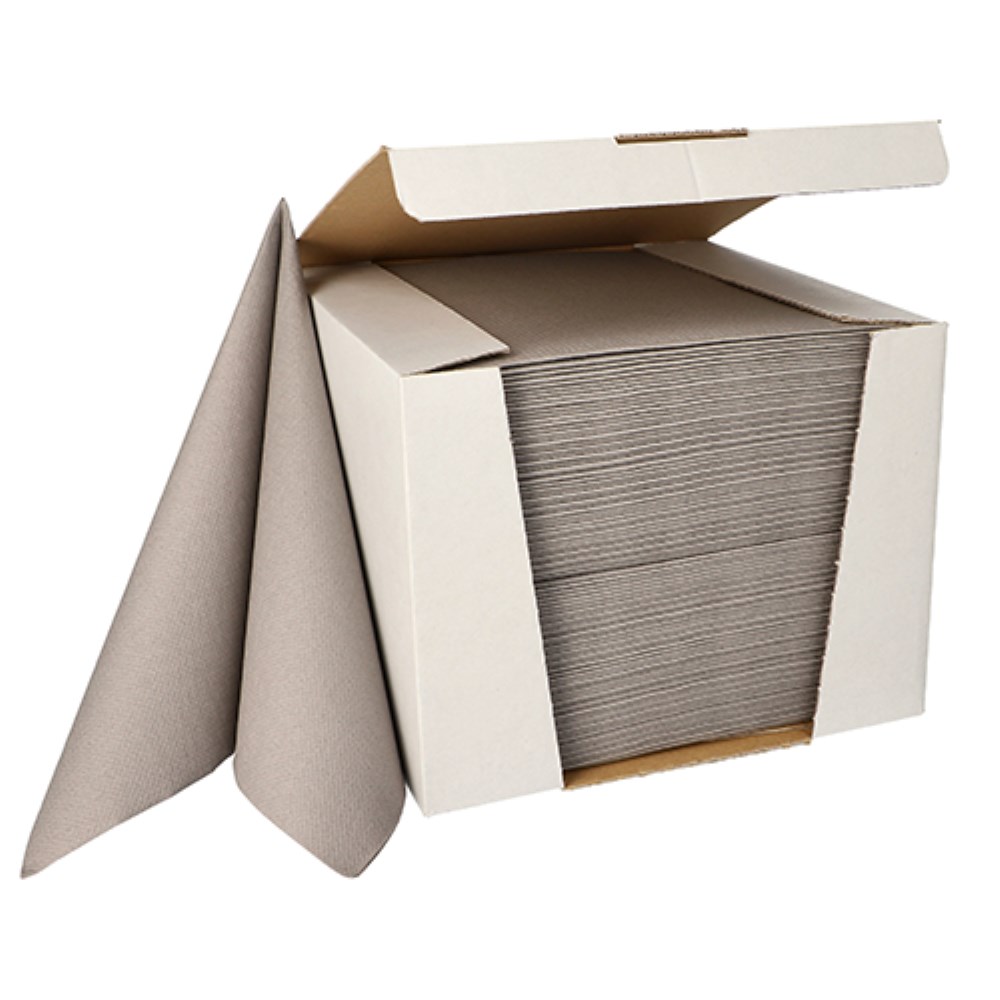 100 Servietten "ROYAL Collection" 1/4-Falz 40 cm x 40 cm grau 100 Servietten "ROYAL Collection" 1/4-Falz 40 cm x 40 cm grau