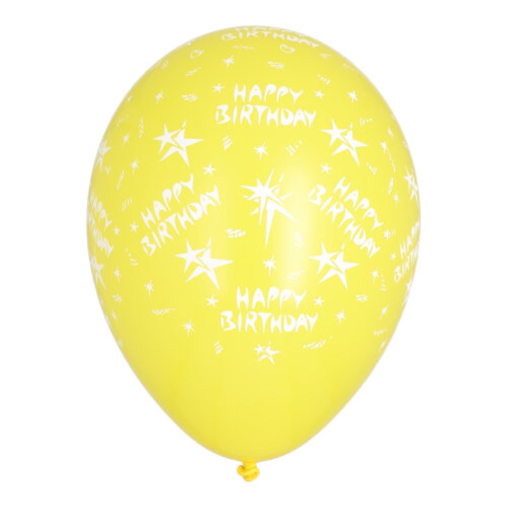 10 Luftballons Ø 29 cm farbig sortiert "Happy Birthday"