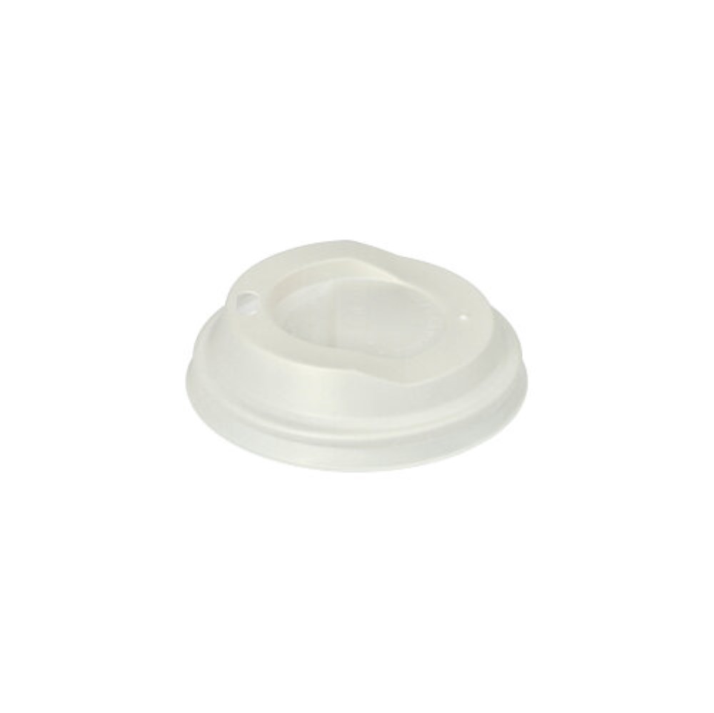 50 Dom-Deckel, C-PLA Ø 8 cm · 2,1 cm weiss