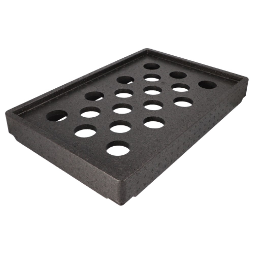 Kühlaufsatz EPP 60 cm x 40 cm x 8,5 cm schwarz "Gastro-Norm 1/1"
