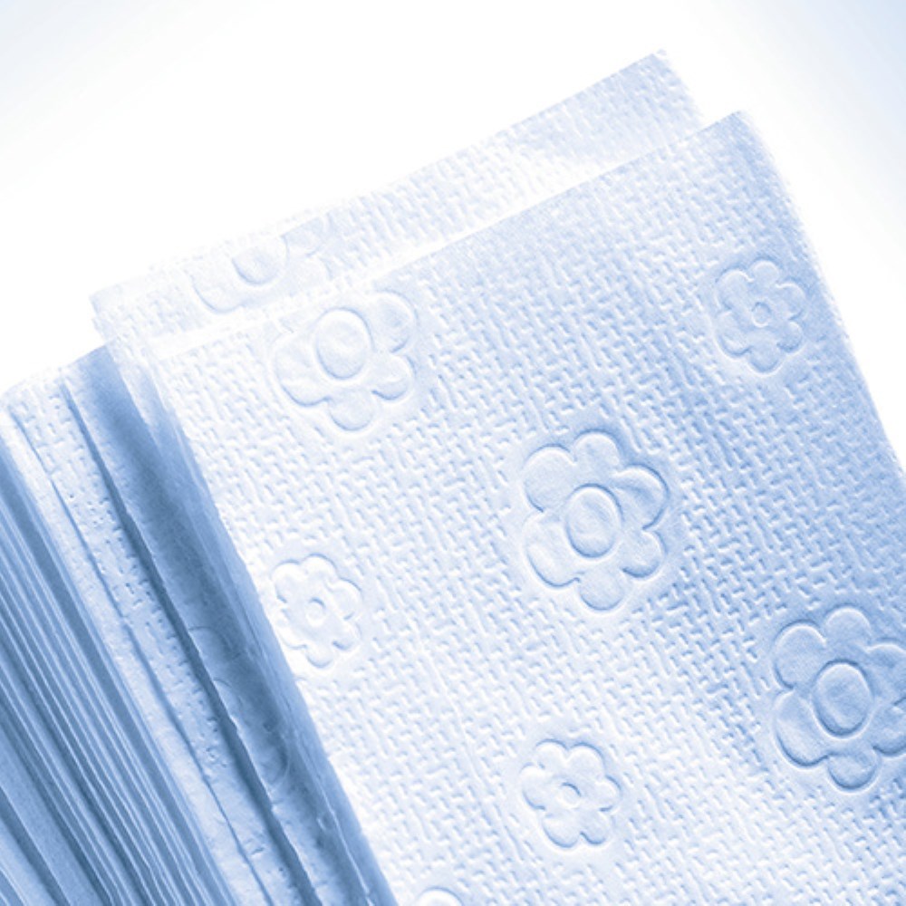 3200 Blatt Handtuchpapier V-Falz 23 cm x 25 cm hochweiss "Comfort" 2-lagig (20x160)