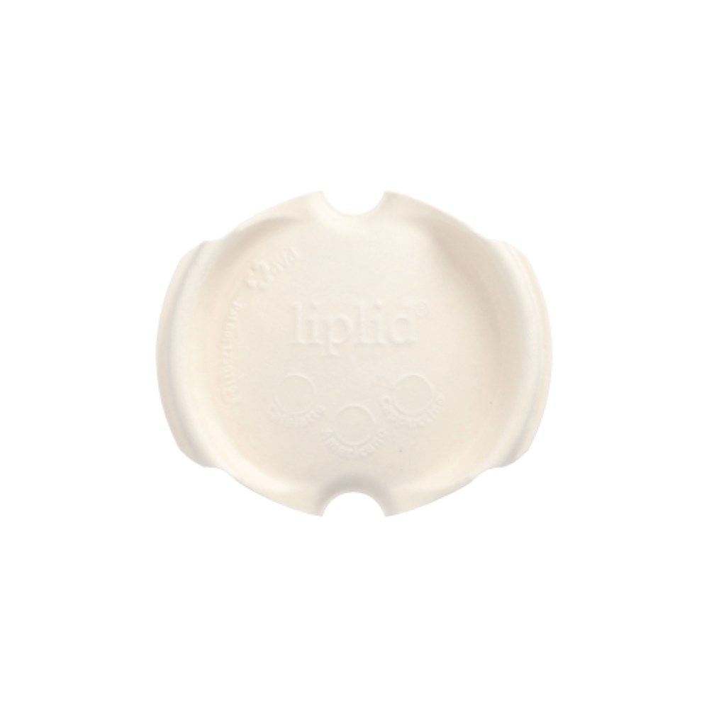 50 Deckel für Trinkbecher Zuckerrohr rund Ø 8 cm weiss "liplid"