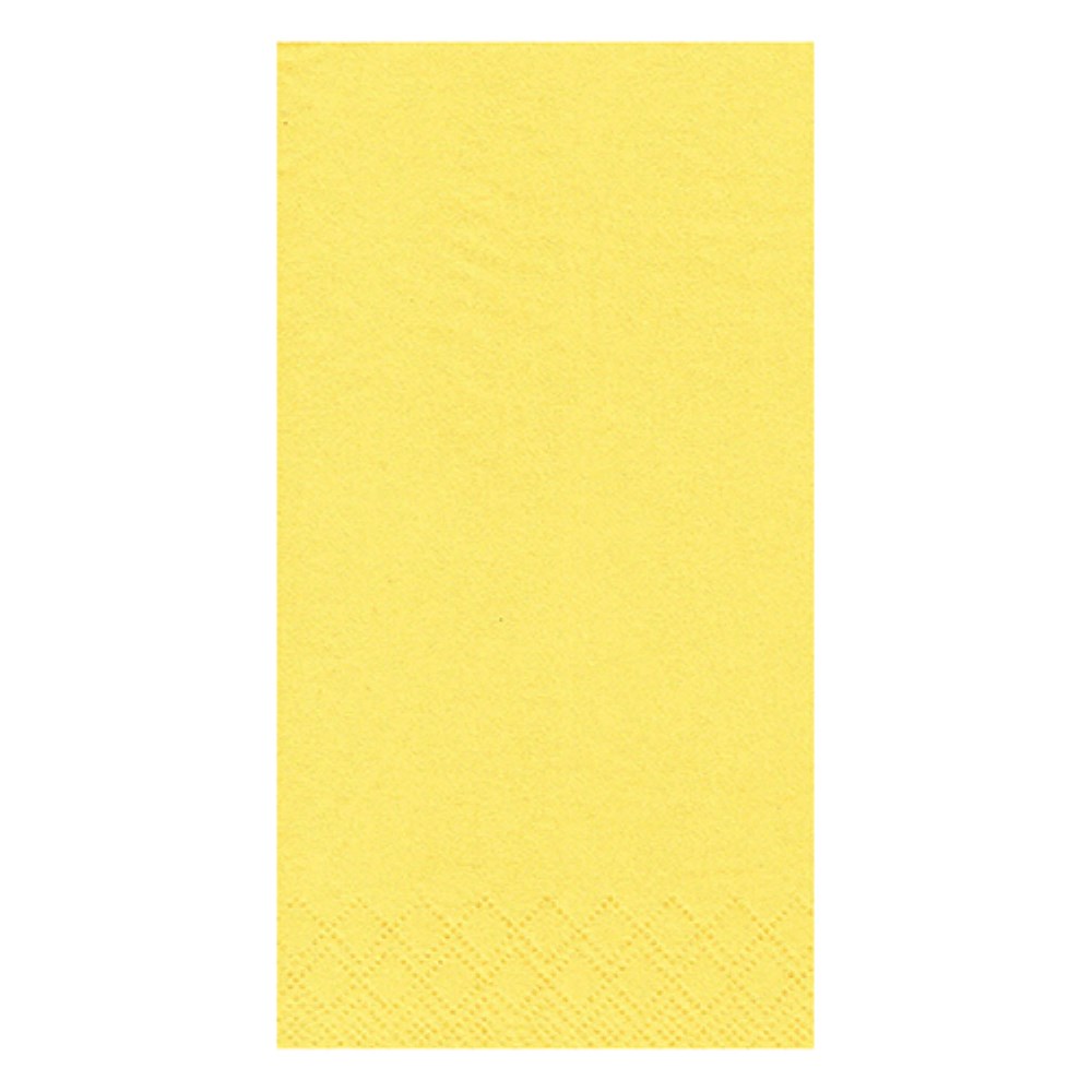250 Servietten, 3-lagig 1/8-Falz 33 cm x 33 cm gelb