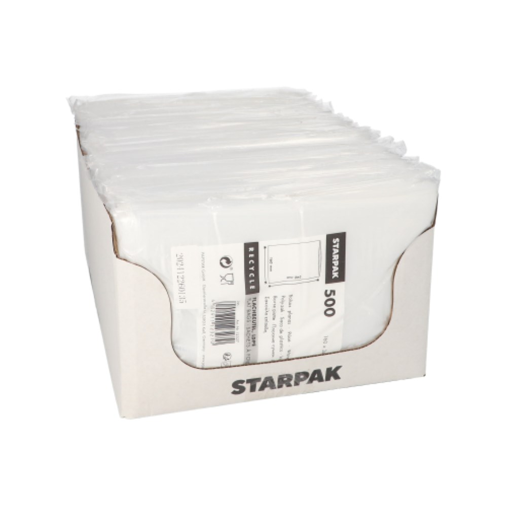 500 Flachbeutel, LDPE 24 cm x 16 cm transparent