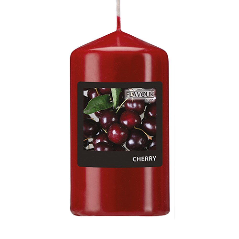 "GALA" Duft-Stumpenkerze Ø 58 mm · 110 mm bordeaux - Cherry
