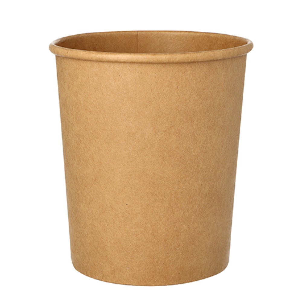 25 Suppenbecher, Pappe 940 ml Ø 11,5 cm · 13 cm braun