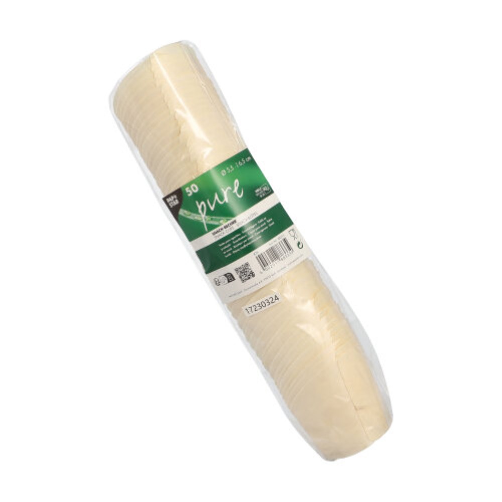 50 Snackbecher, Holz "pure" Ø 5,5 cm · 6,5 cm 50 Snackbecher, Holz "pure" Ø 5,5 cm · 6,5 cm