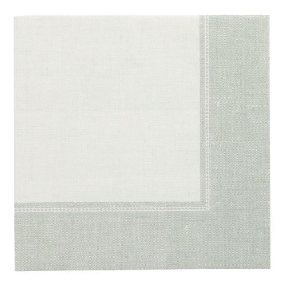 20 Servietten "ROYAL Collection" 1/4-Falz 40 cm x 40 cm jadegrün "Linum"