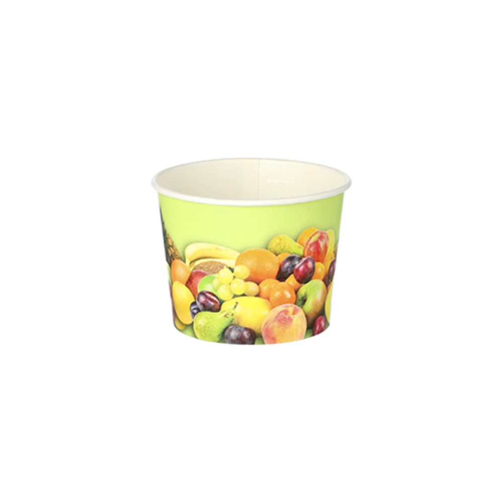 200 Eisbecher, Pappe 100 ml Ø 7 cm · 5,3 cm blau "Triangle"