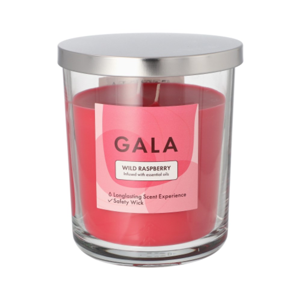 "GALA" Duftkerze im Glas Ø 10,5 cm · 12,4 cm weinrot - Wild Raspberry "Tokio Large"