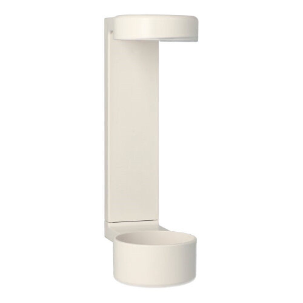 Wandhalter Cysoap Drückspender 19 cm x 6 cm x 9,5 cm weiss zum Kleben oder Schrauben