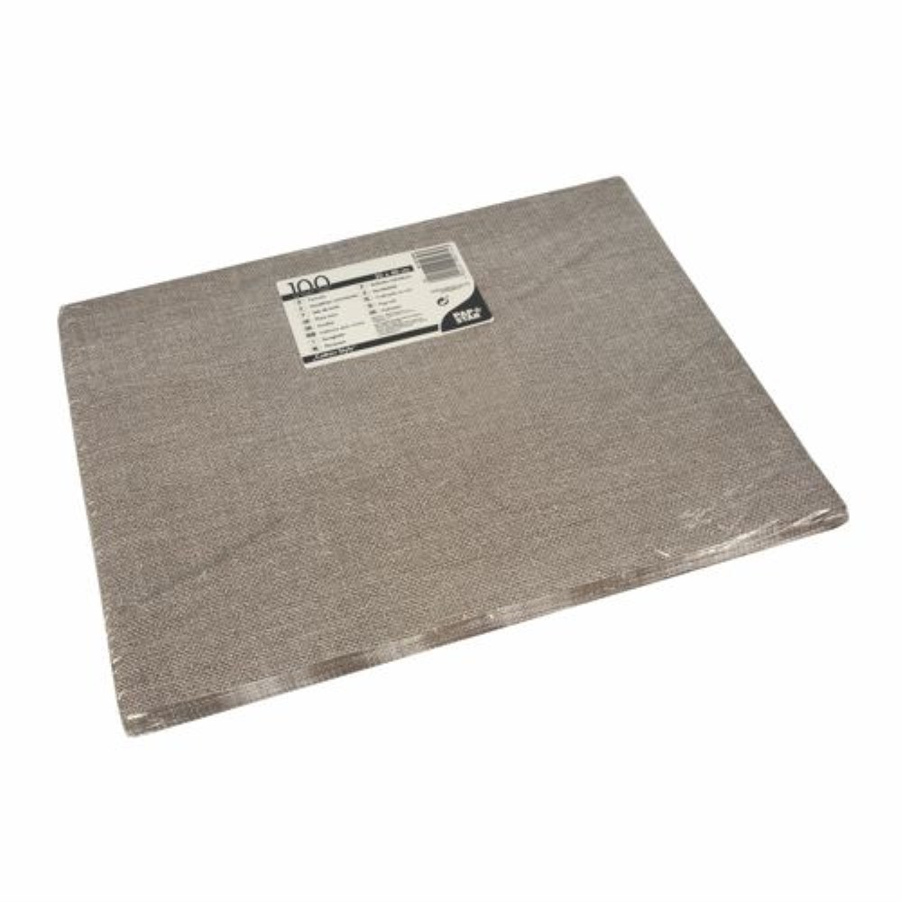 100 Tischsets, Papier 30 cm x 40 cm braun "Cotton Style"