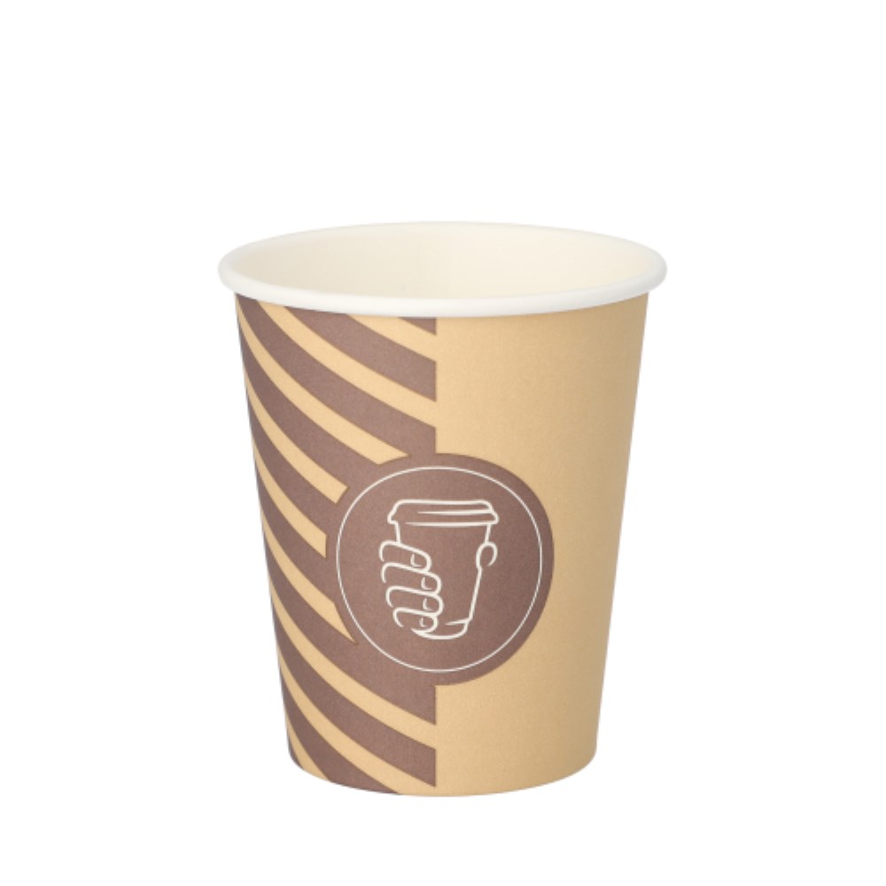 50 Trinkbecher, Pappe 0,2 l Ø 8 cm · 9,2 cm "Coffee Line"