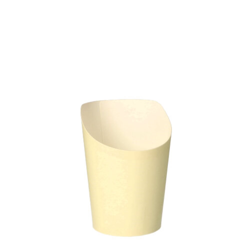75 Snackbecher, Pappe "To Go" 0,16 l Ø 7,5 cm · 9,9 cm beige