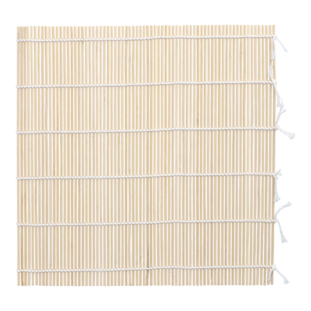 Sushi-Matte Bambus "ASIA" 27 cm x 27 cm natur