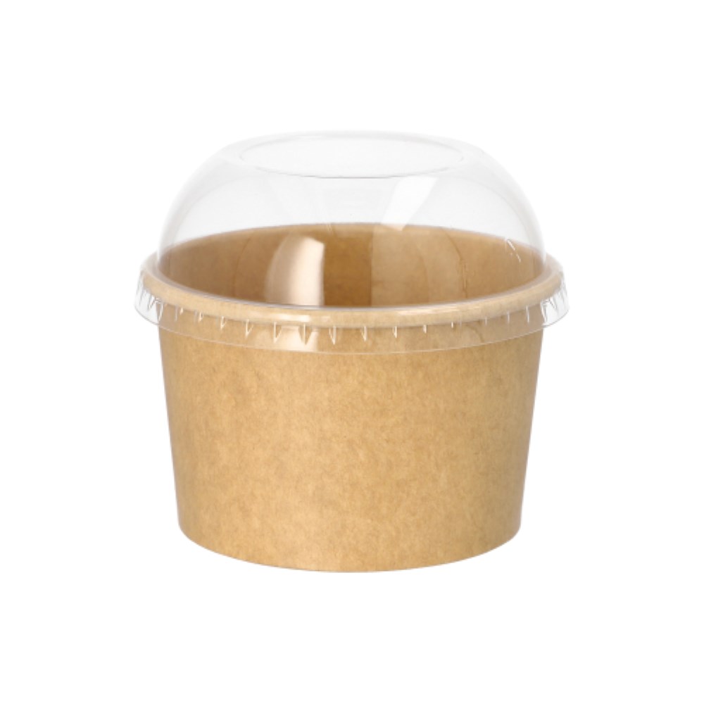 50 Eisbecher, Pappe 275 ml Ø 9,6 cm · 6 cm braun