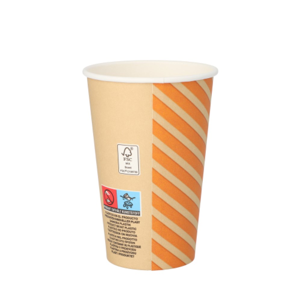 50 Trinkbecher, Pappe 0,3 l Ø 8 cm · 11,6 cm "Coffee Line"