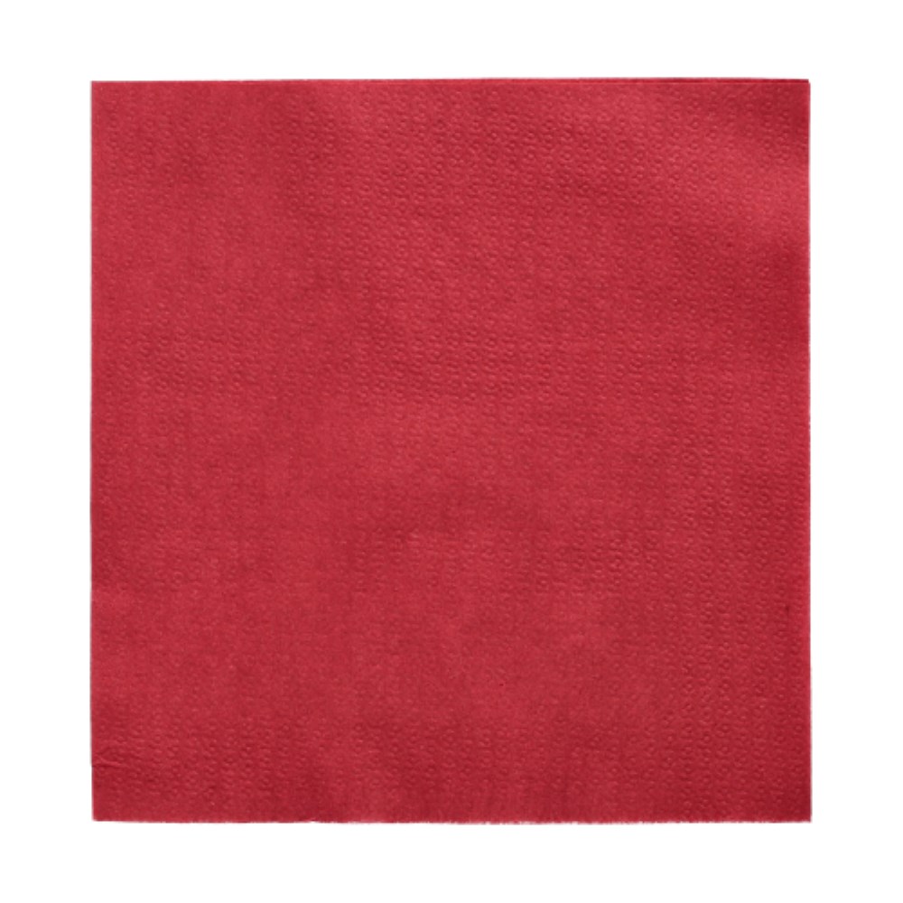 500 Servietten, 1-lagig 1/4-Falz 33 cm x 33 cm weinrot