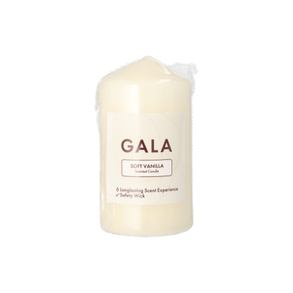 "GALA" Duft-Stumpenkerze Ø 58 mm · 110 mm creme - Soft Vanilla