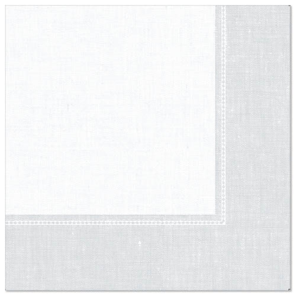 50 Servietten "ROYAL Collection" 1/4-Falz 40 cm x 40 cm weiss "Linum"